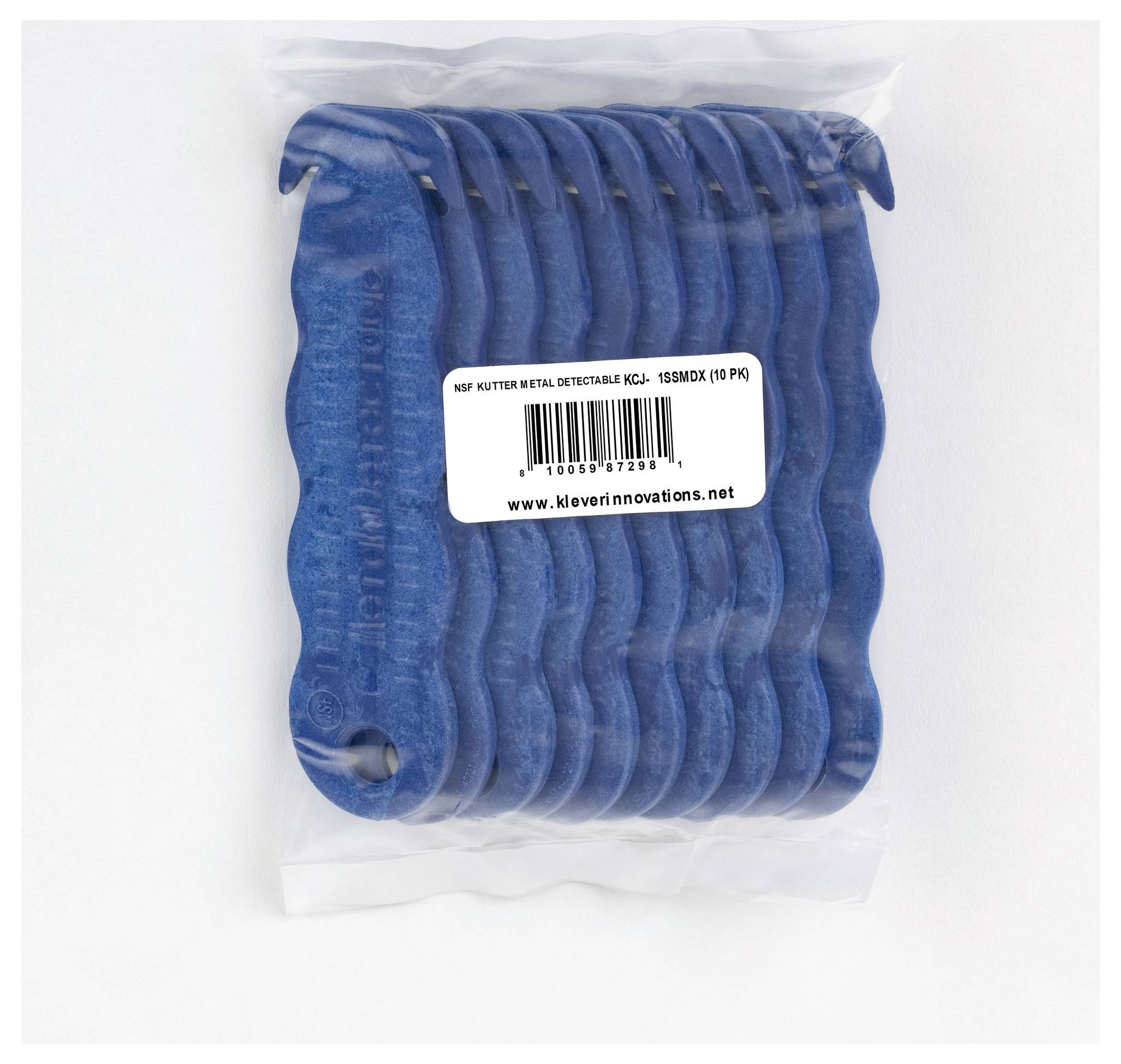 KLEVER KCJ-1SSMDX Kutter NSF Food Zone™ Sicherheitsmesser Marineblau, 10St.