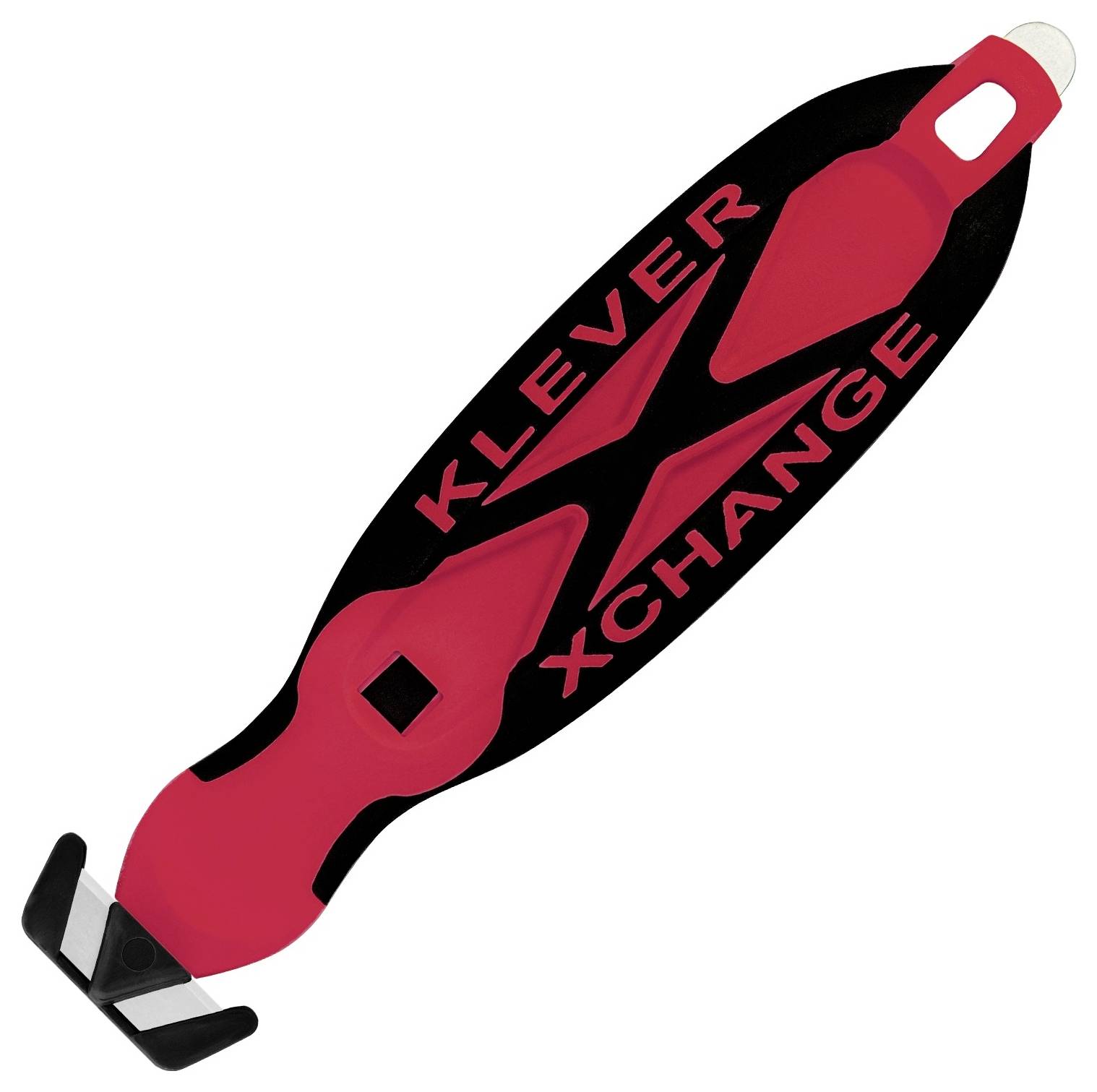 KLEVER KCJ-XC-20R XChange™ 20 Sicherheitsmesser Rot-Schwarz, 10St.