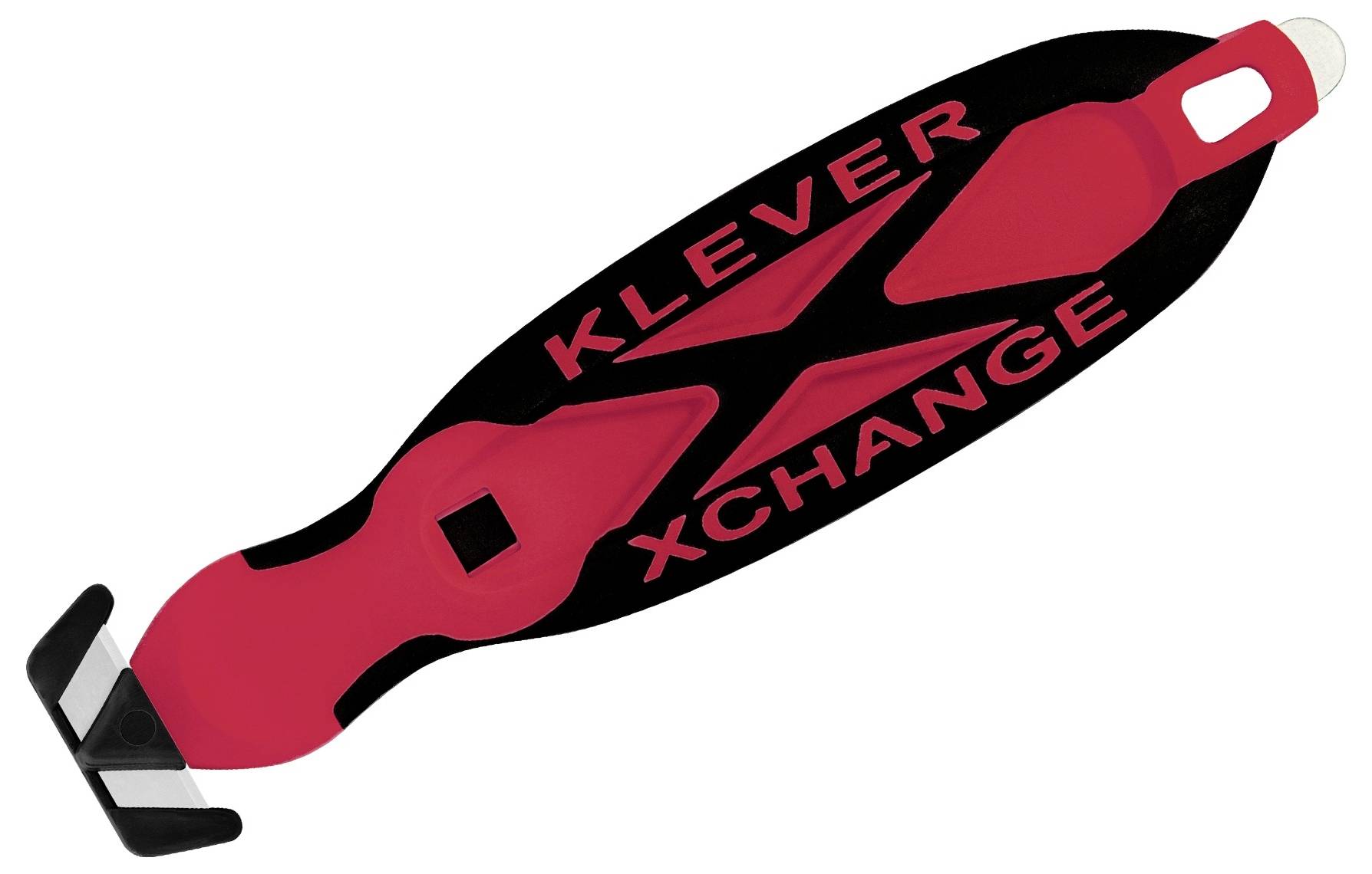 KLEVER KCJ-XC-20R XChange™ 20 Sicherheitsmesser Rot-Schwarz, 10St.
