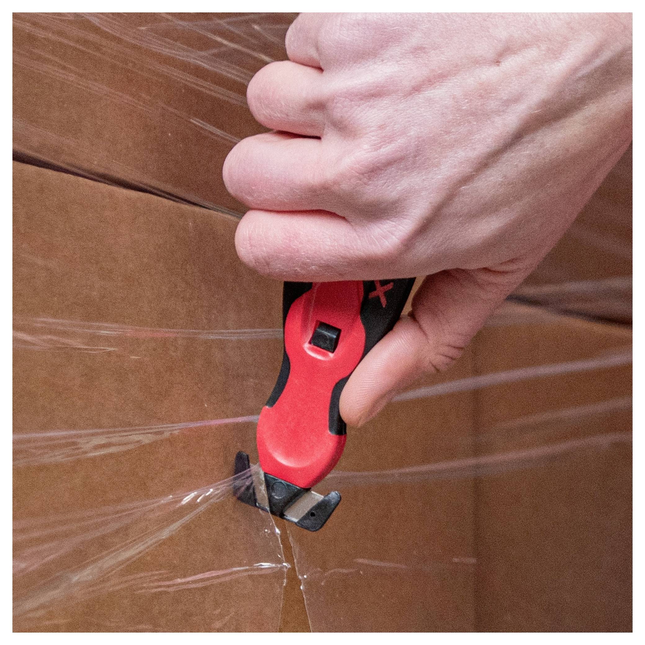 KLEVER KCJ-XC-20R XChange™ 20 Sicherheitsmesser Rot-Schwarz, 10St.