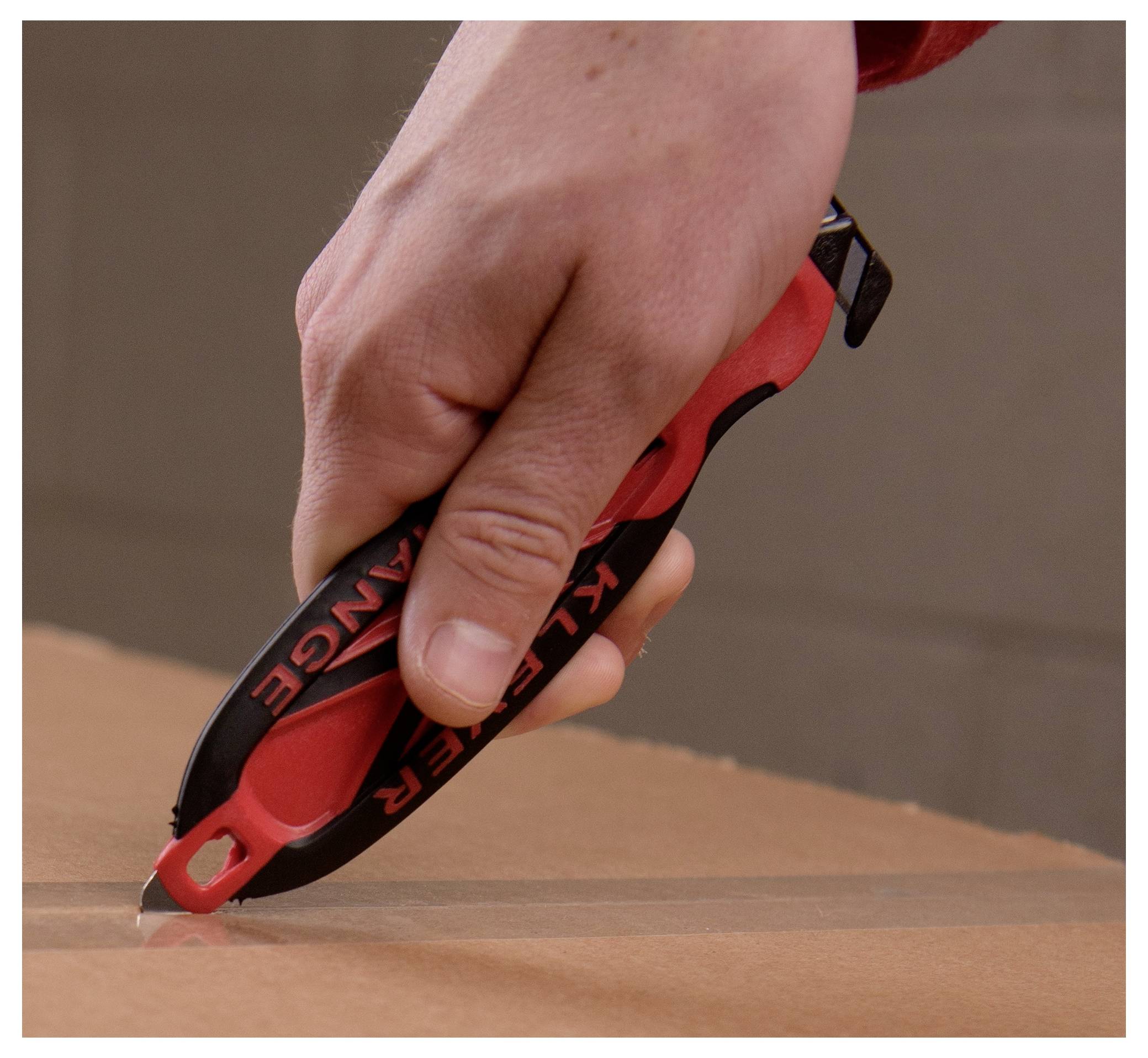 KLEVER KCJ-XC-20R XChange™ 20 Sicherheitsmesser Rot-Schwarz, 10St.