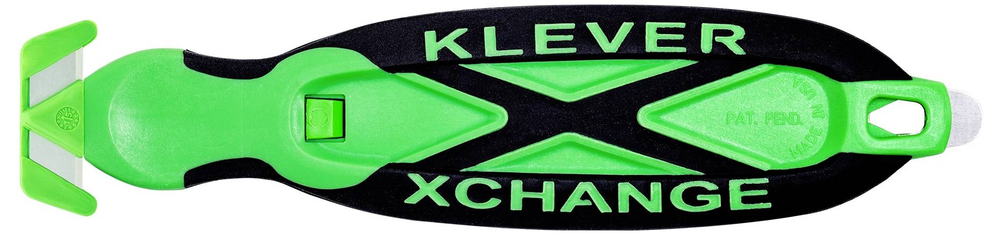 KLEVER KCJ-XC-20X XChange™ 20 Kleen™ Sicherheitsmesser Grün-Schwarz, 10St.