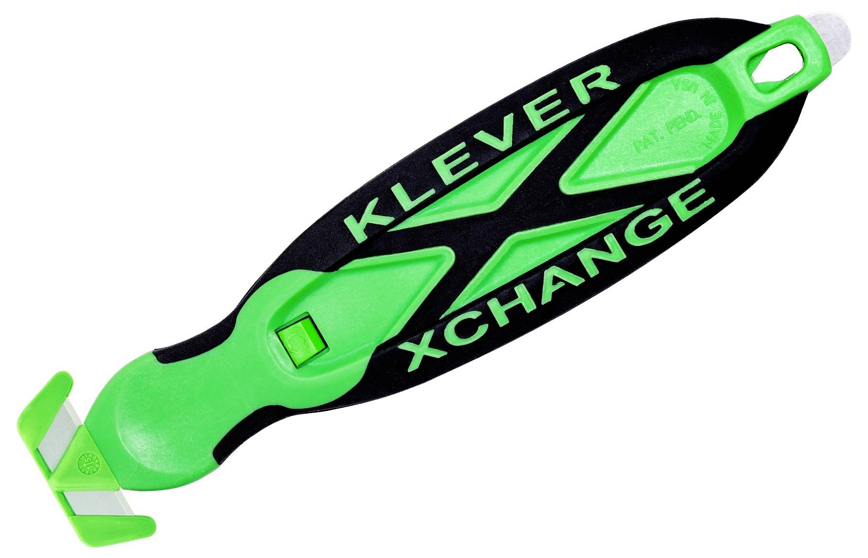KLEVER KCJ-XC-20X XChange™ 20 Kleen™ Sicherheitsmesser Grün-Schwarz, 10St.