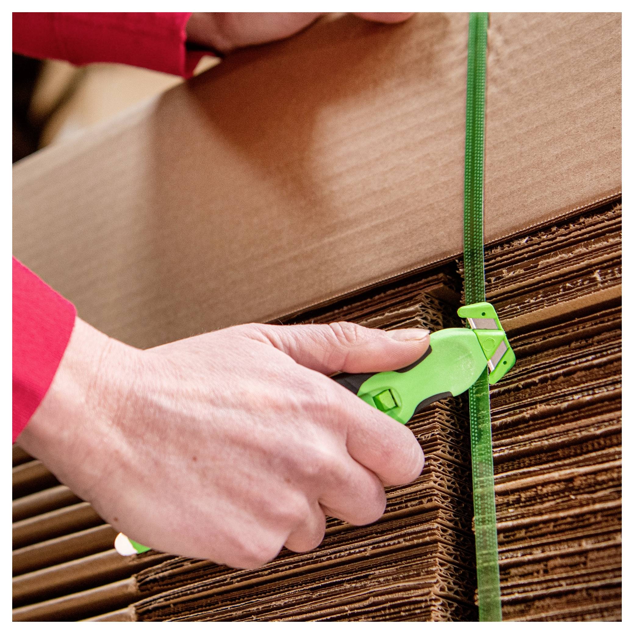 KLEVER KCJ-XC-20X XChange™ 20 Kleen™ Sicherheitsmesser Grün-Schwarz, 10St.