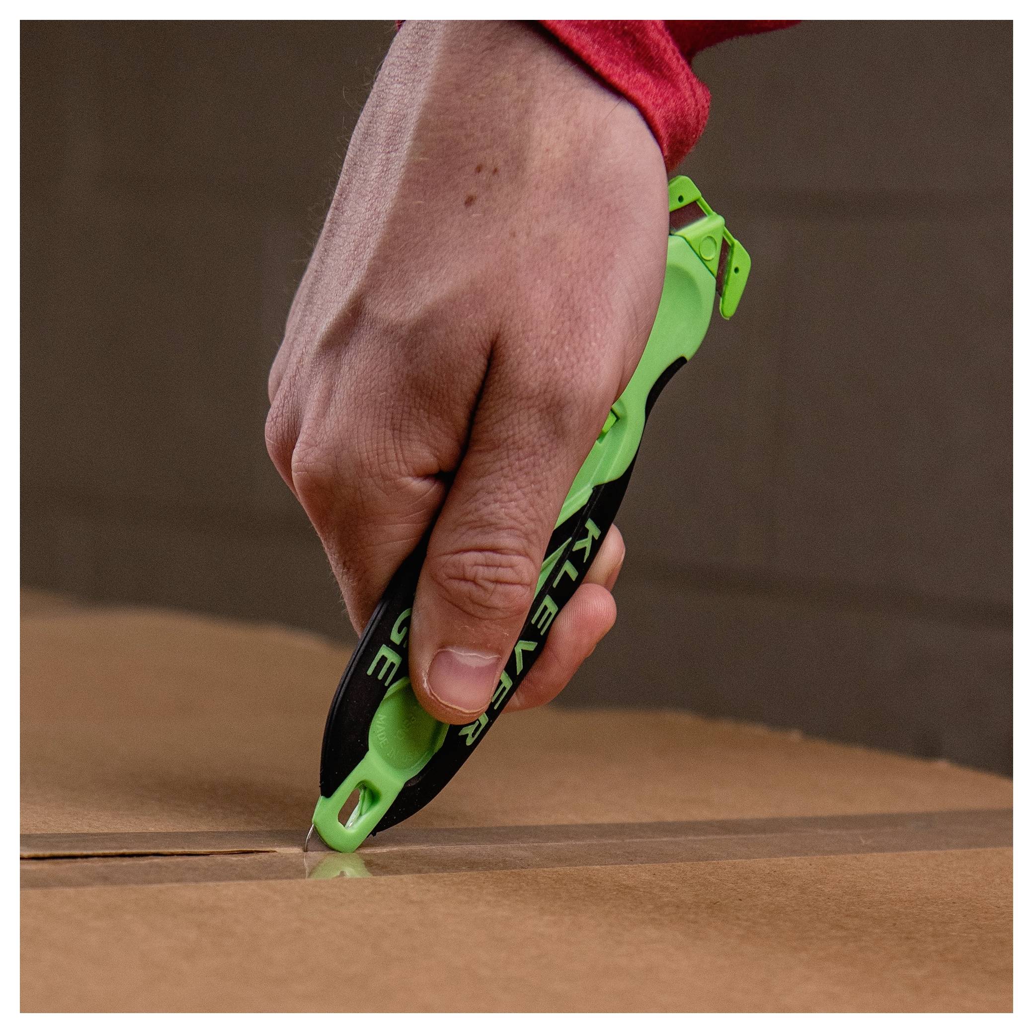 KLEVER KCJ-XC-20X XChange™ 20 Kleen™ Sicherheitsmesser Grün-Schwarz, 10St.