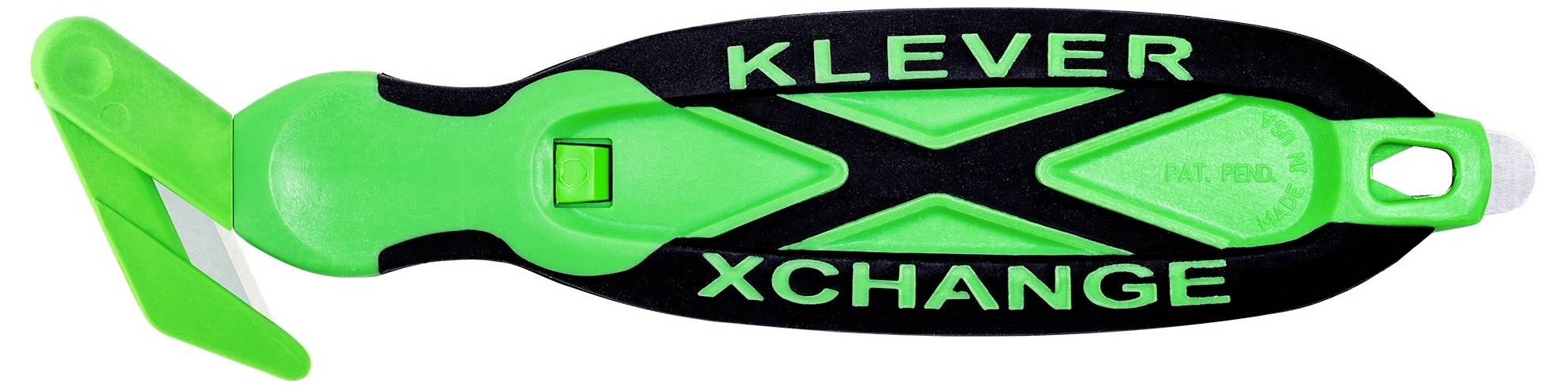 KLEVER KCJ-XC-30X XChange™ 30 Kleen™ Sicherheitsmesser Grün-Schwarz, 10St.