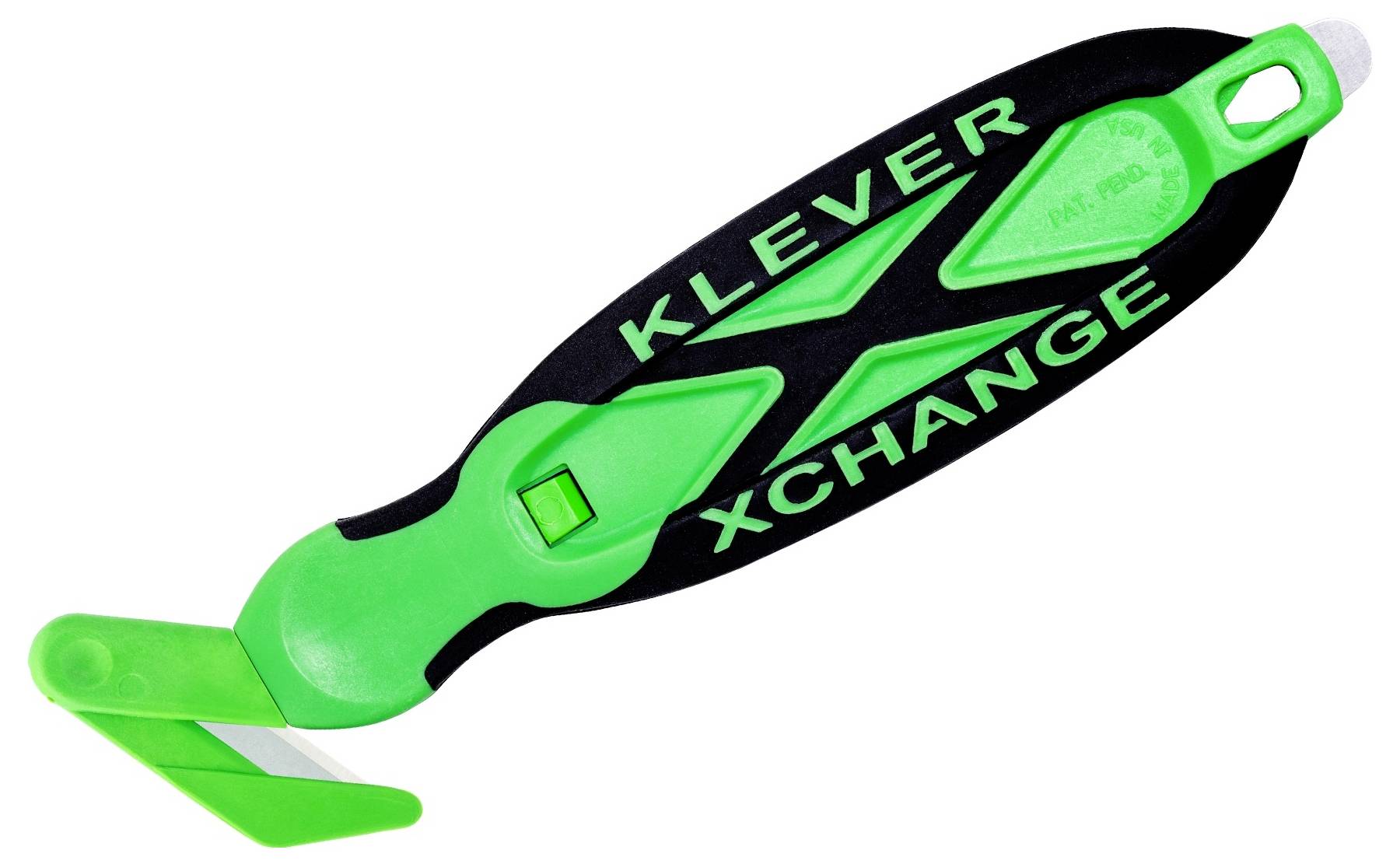 KLEVER KCJ-XC-30X XChange™ 30 Kleen™ Sicherheitsmesser Grün-Schwarz, 10St.