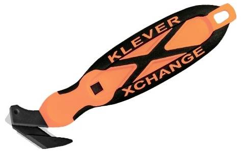 KLEVER KCJ-XC-35G XChange™ 35 Sicherheitsmesser Orange-Schwarz, 10St.
