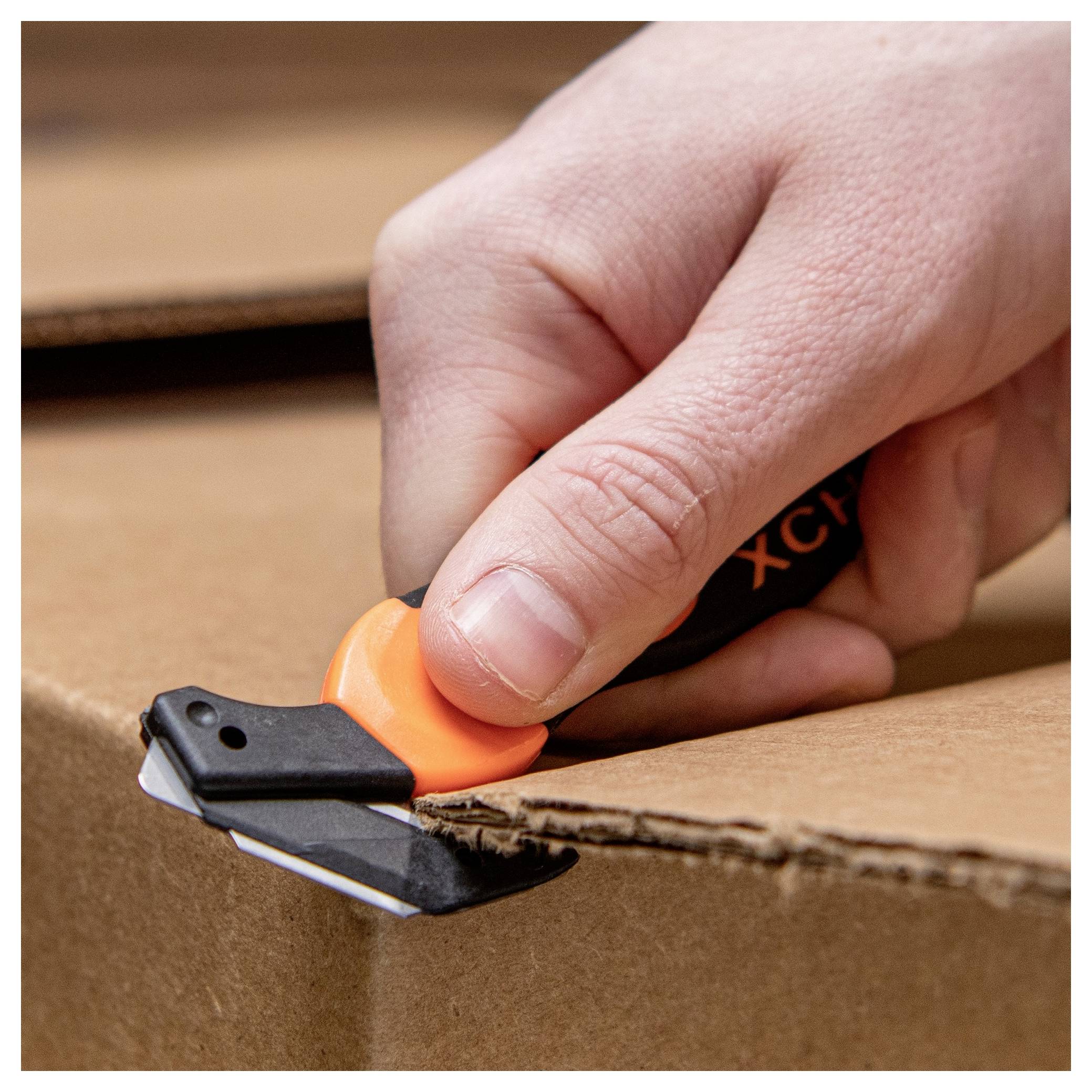 KLEVER KCJ-XC-35G XChange™ 35 Sicherheitsmesser Orange-Schwarz, 10St.
