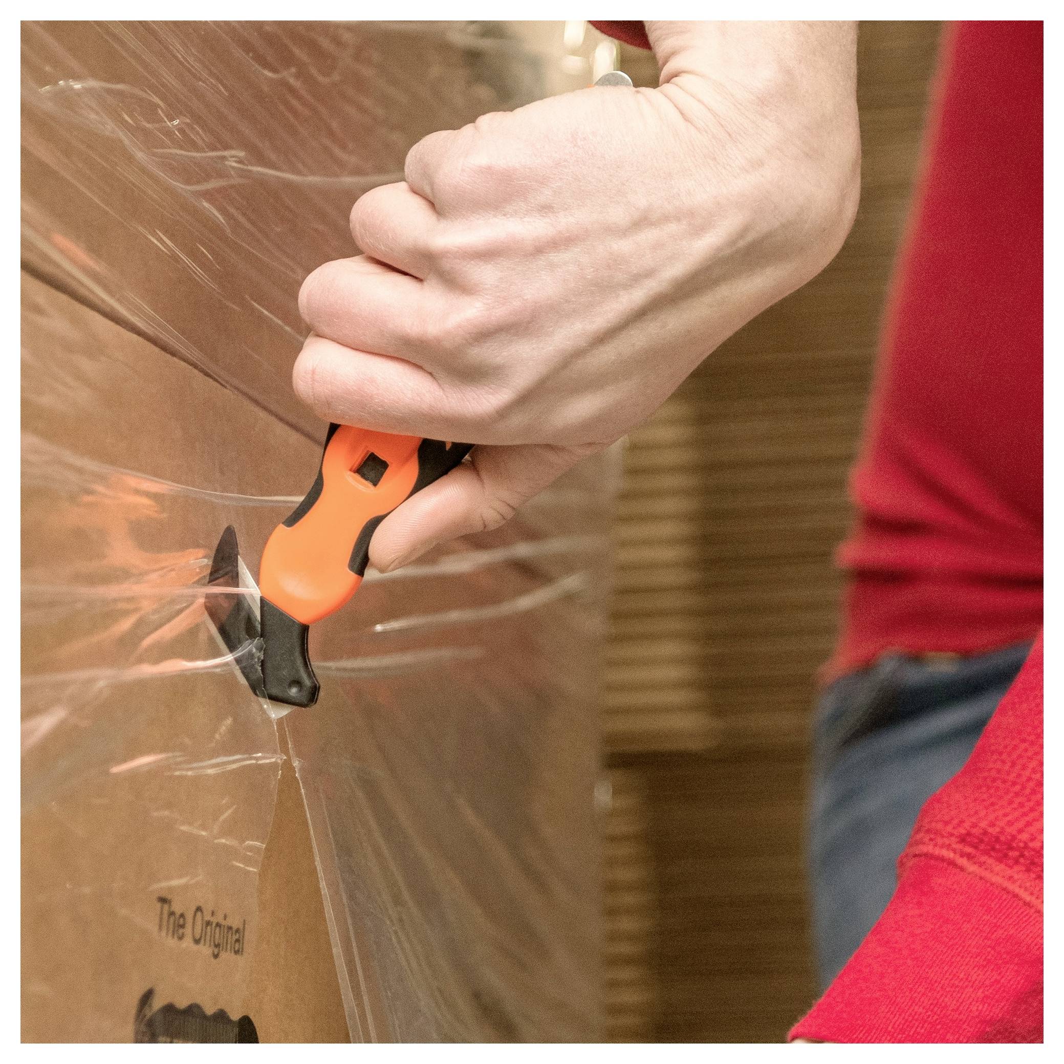 KLEVER KCJ-XC-35G XChange™ 35 Sicherheitsmesser Orange-Schwarz, 10St.