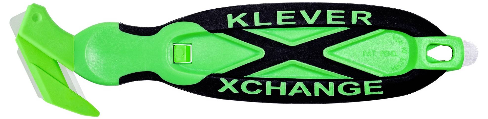 KLEVER KCJ-XC-35X XChange™ 35 Kleen™ Sicherheitsmesser Grün-Schwarz, 10St.