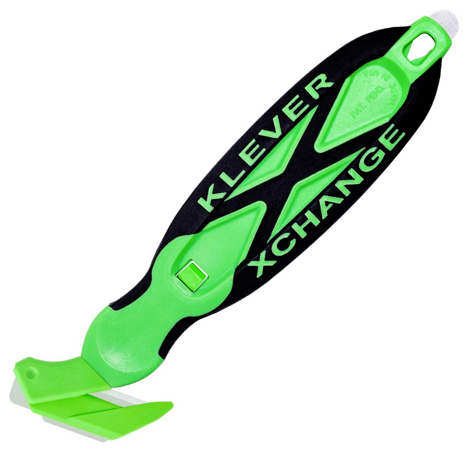 KLEVER KCJ-XC-35X XChange™ 35 Kleen™ Sicherheitsmesser Grün-Schwarz, 10St.