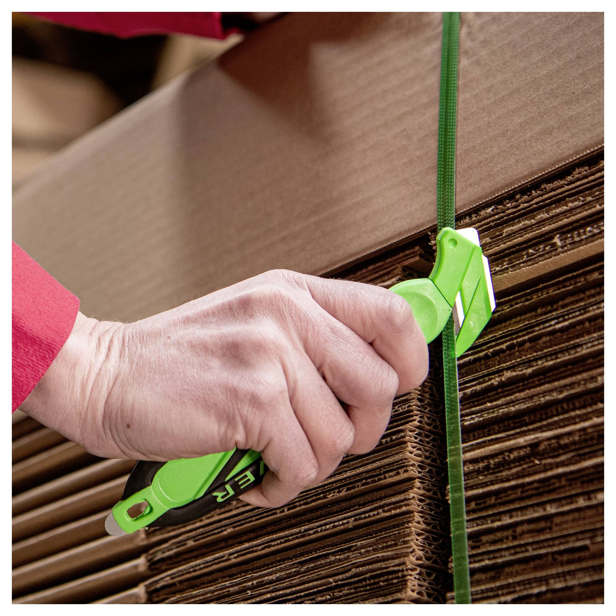 KLEVER KCJ-XC-35X XChange™ 35 Kleen™ Sicherheitsmesser Grün-Schwarz, 10St.
