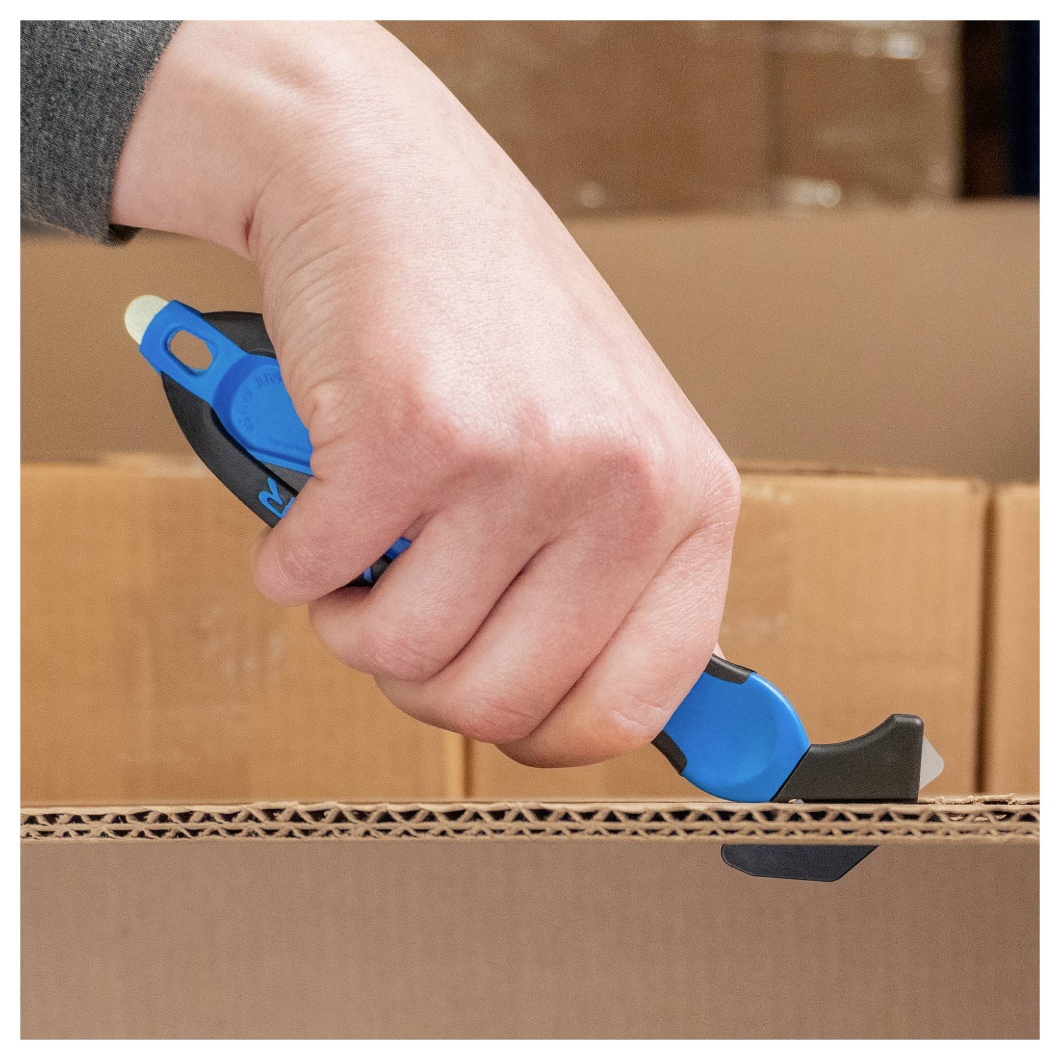 KLEVER KCJ-XC-65B XChange™ 65 Sicherheitsmesser Blau-Schwarz, 10St.