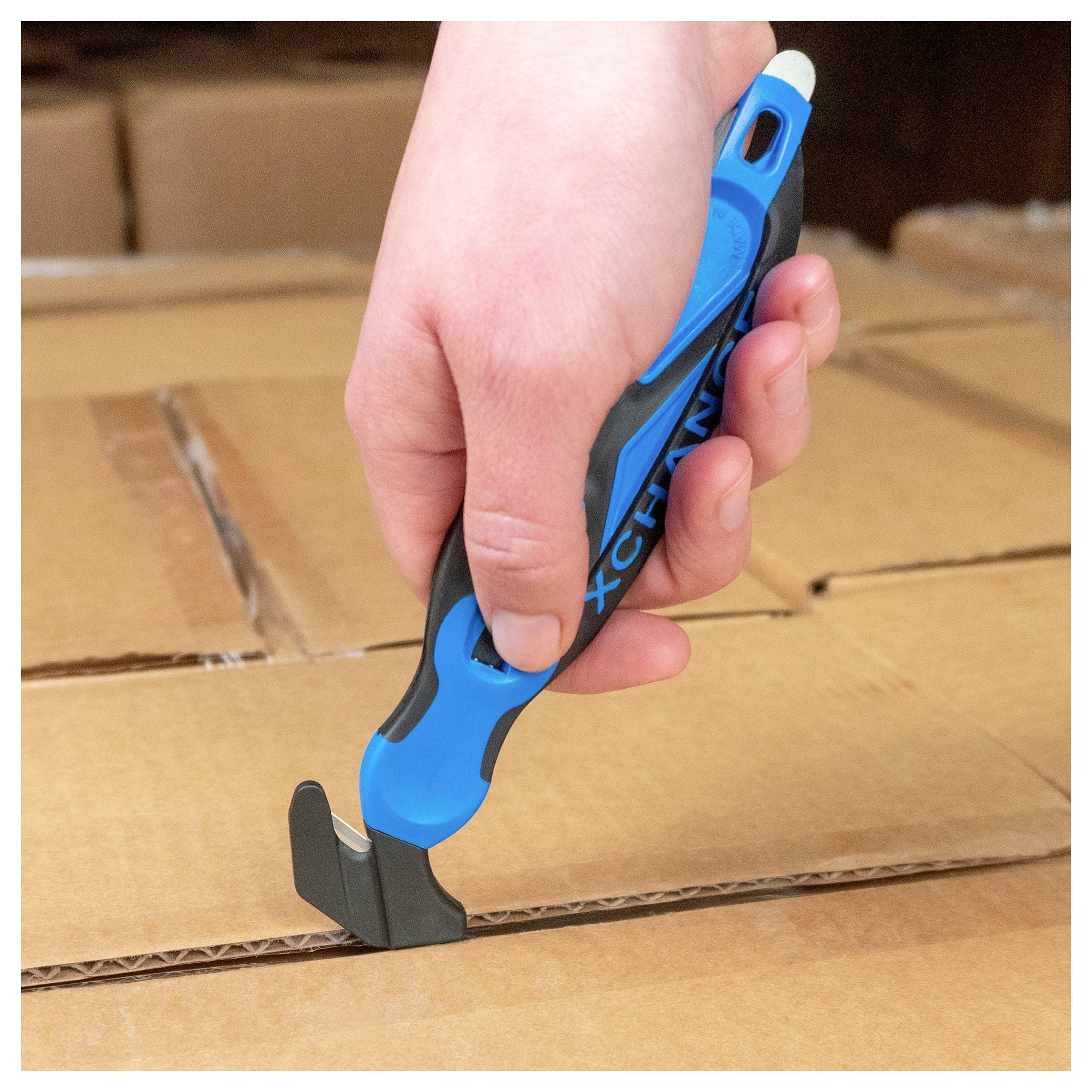 KLEVER KCJ-XC-65B XChange™ 65 Sicherheitsmesser Blau-Schwarz, 10St.