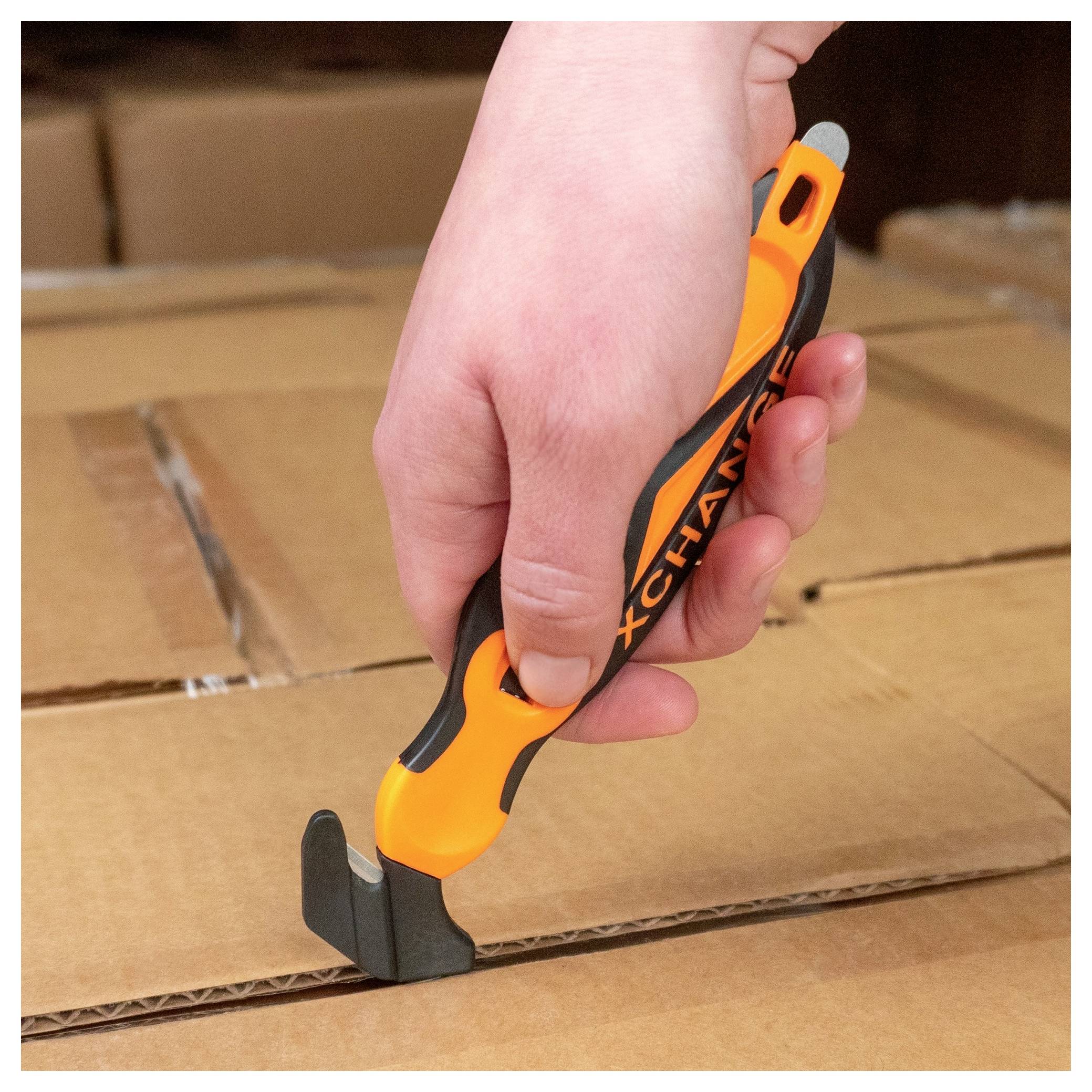 KLEVER KCJ-XC-65G XChange™ 65 Sicherheitsmesser Orange-Schwarz, 10St.
