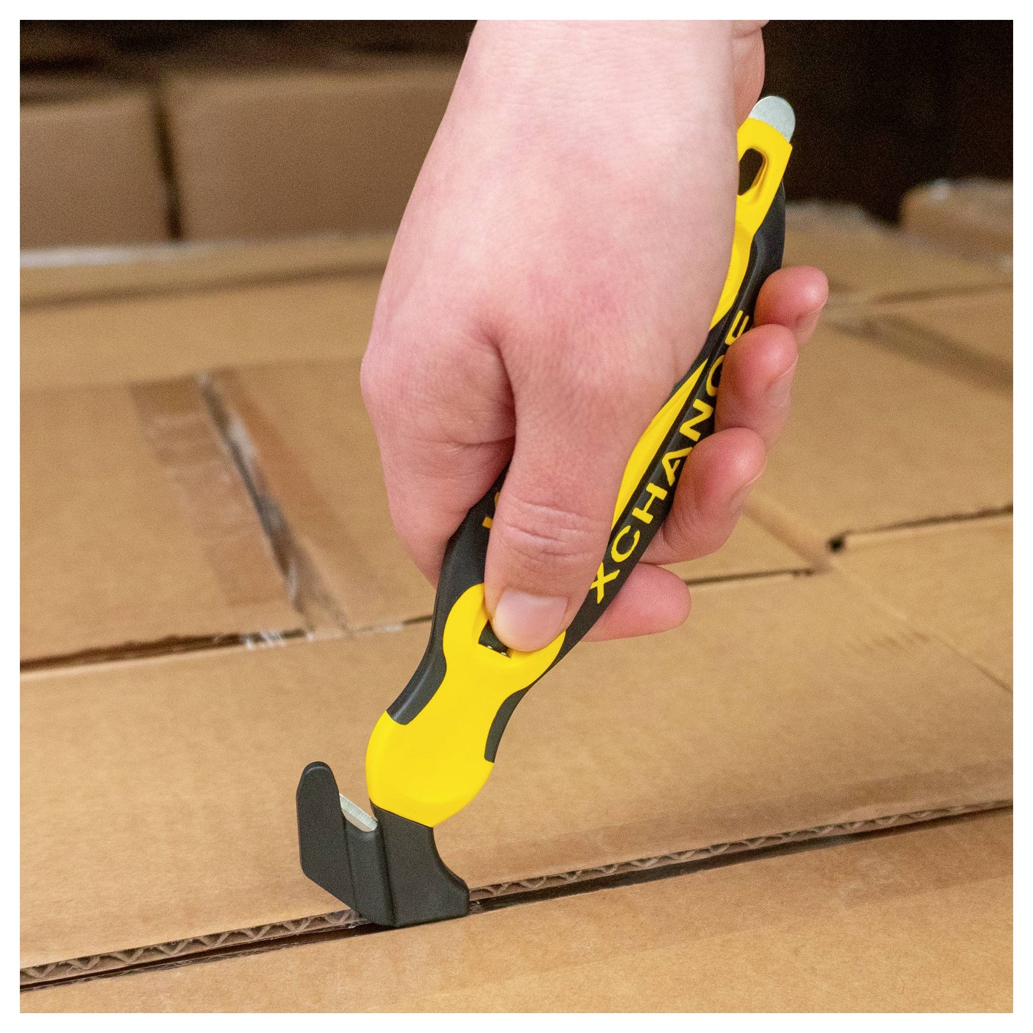 KLEVER KCJ-XC-65Y XChange™ 65 Sicherheitsmesser Gelb-Schwarz, 10St.
