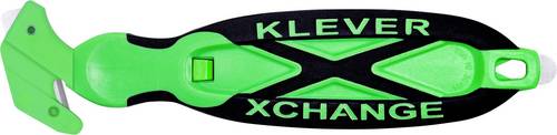 KLEVER KCJ-XC-65X XChange™ 65 Kleen™ Sicherheitsmesser Grün-Schwarz, 10 St.