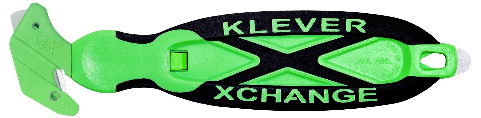 KLEVER KCJ-XC-65X XChange™ 65 Kleen™ Sicherheitsmesser Grün-Schwarz, 10St.