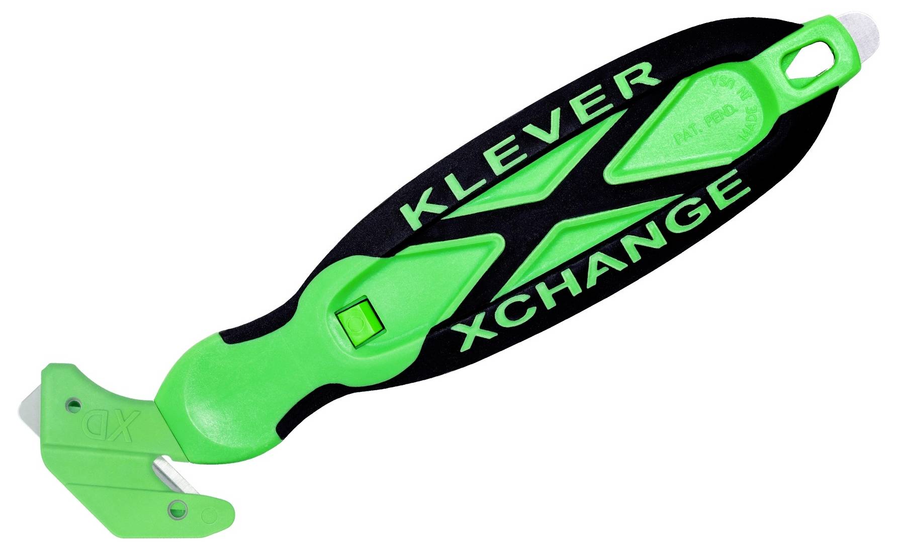 KLEVER KCJ-XC-65X XChange™ 65 Kleen™ Sicherheitsmesser Grün-Schwarz, 10St.