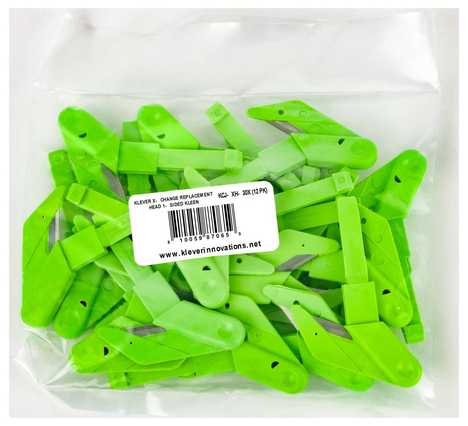 KLEVER KCJ-XH-30X XChange™ 30 Kleen™ Sicherheitsmesser-Ersatzklinge Grün, 12St.