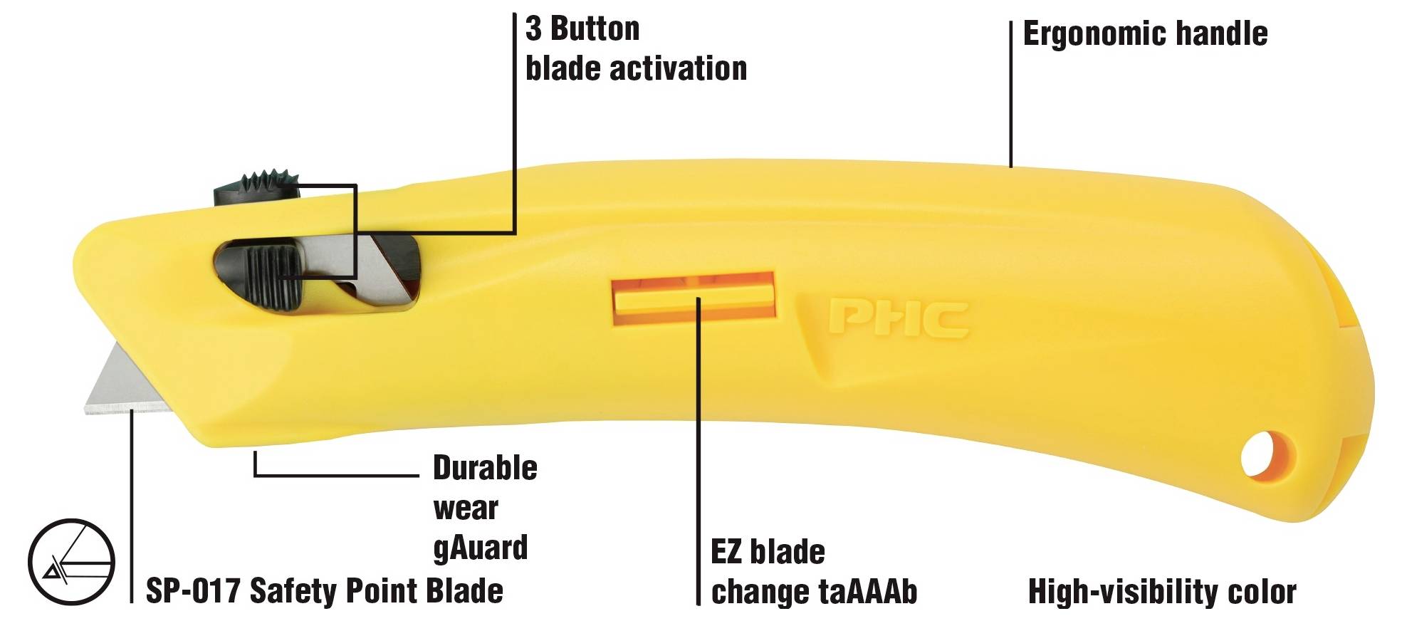 PHC EZ3 EZ3™ Sicherheitsmesser mit automatischem Klingeneinzug 1St.