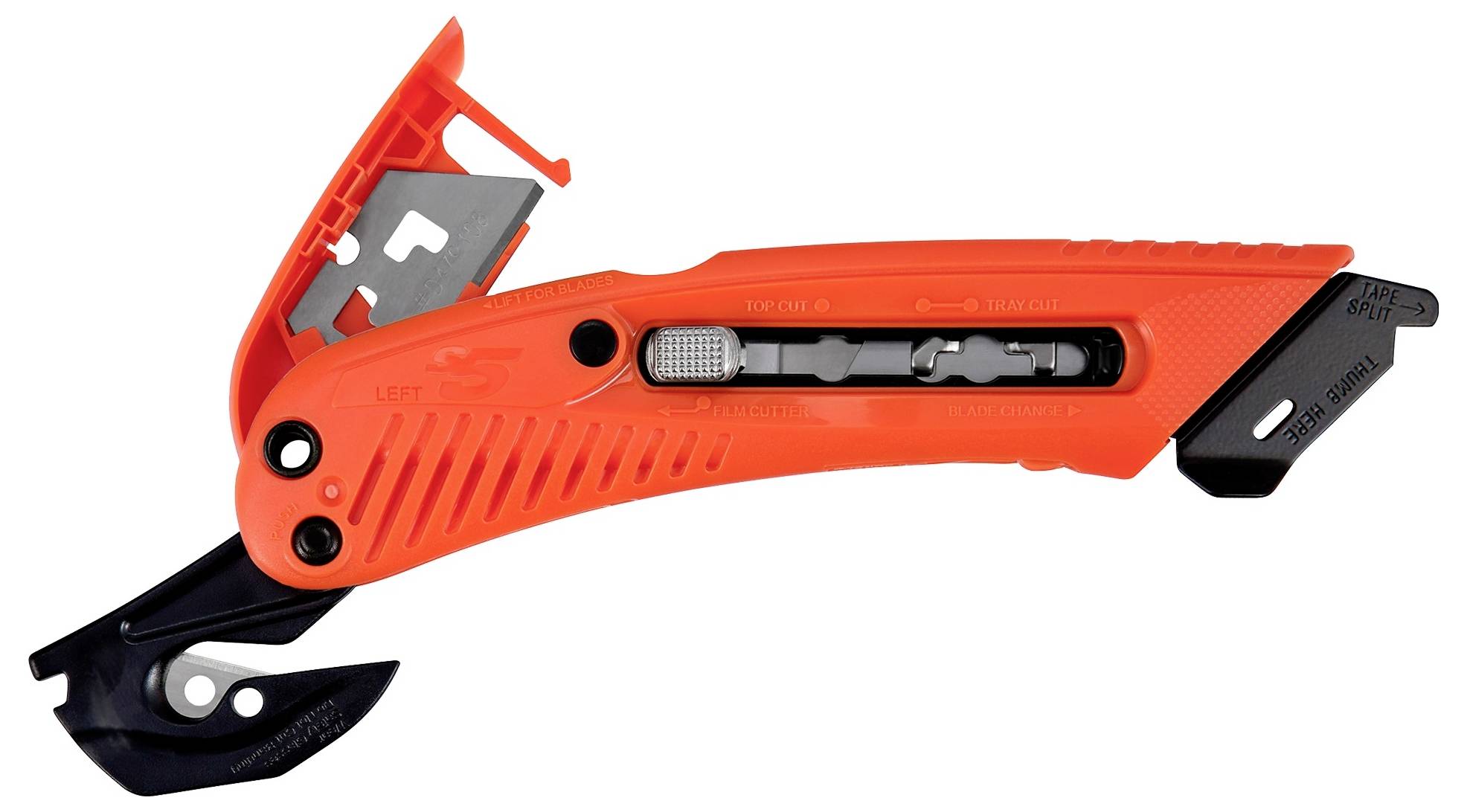 PHC S5L S5L™ 3-in-1-Sicherheitsmesser mit Schutzvorrichtung, Linkshänder 1St.