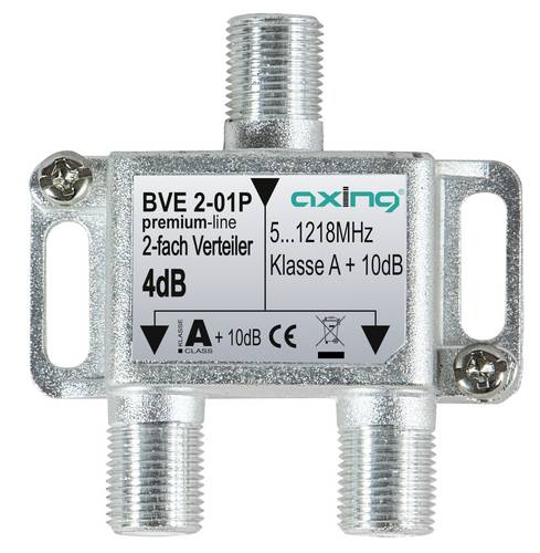 Axing Kabel-TV Verteiler 2-fach 5 - 1218 MHz