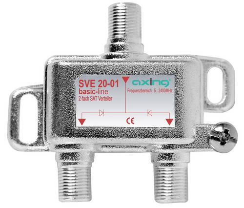 Axing SAT-Verteiler 2-fach 5 - 2400 MHz