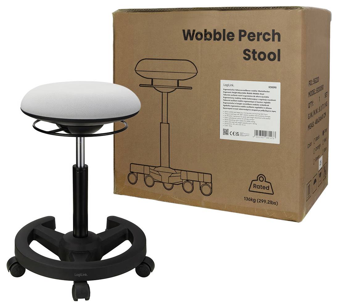 Höhenverstellbarer „Wobble Perch Stool