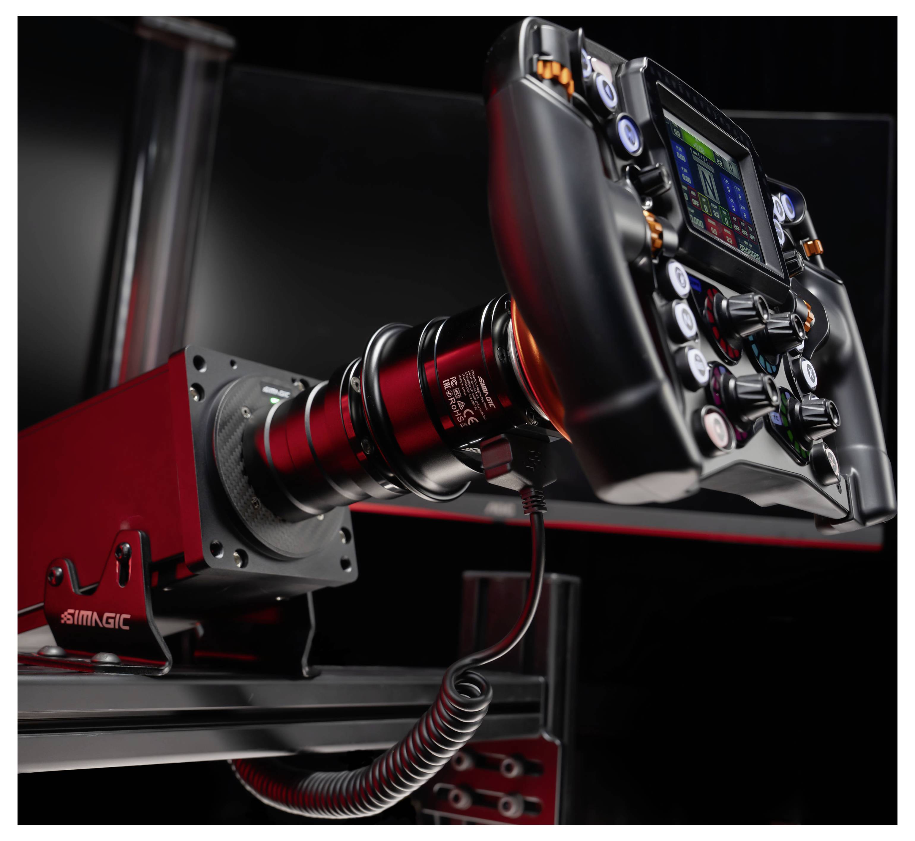 SIMAGIC MagLink Pro Extend Wheelbase-Adapter Schwarz