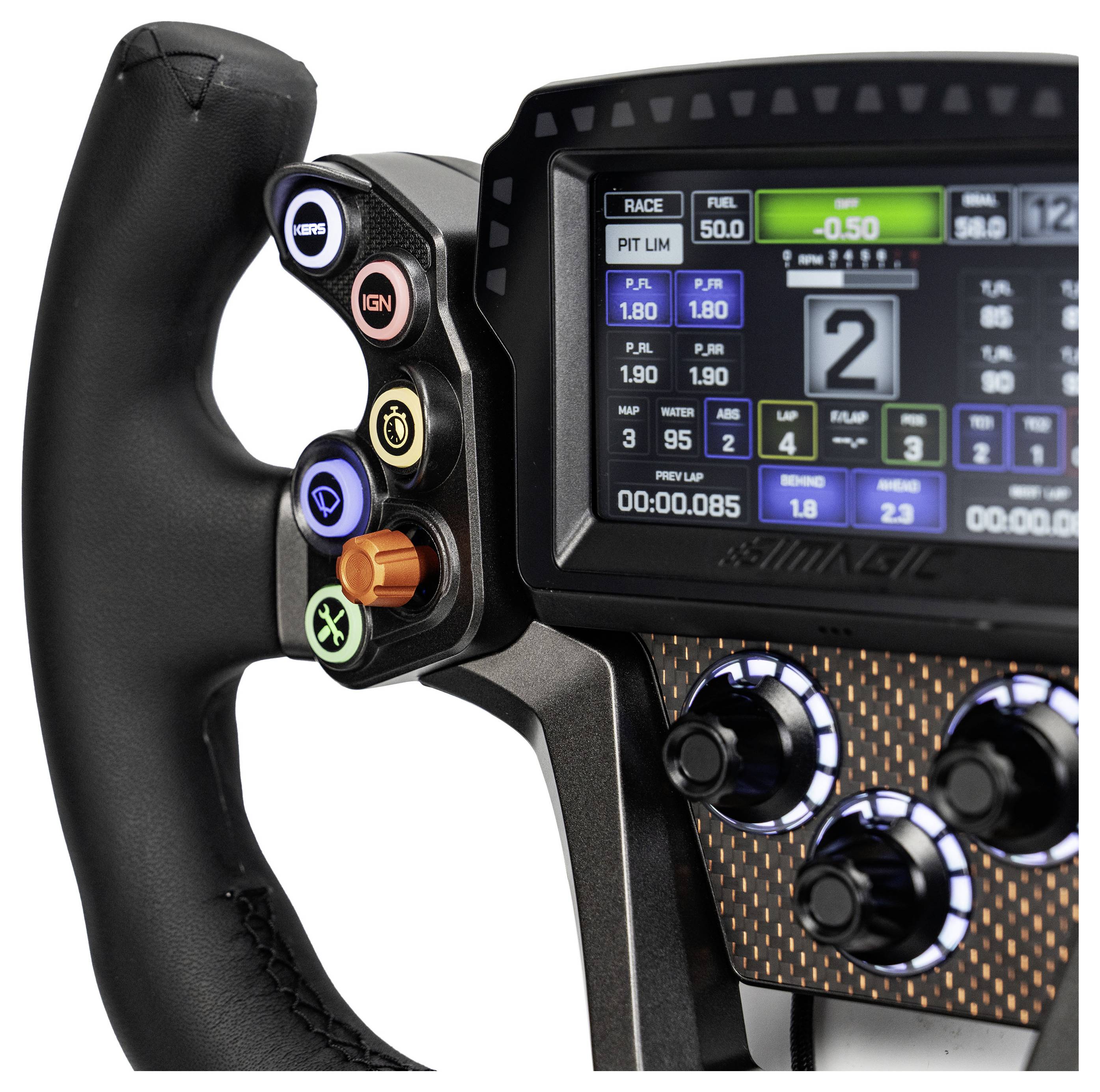 SIMAGIC Zeus GT + MagicDash 4 Lenkrad-Bundle PC Schwarz