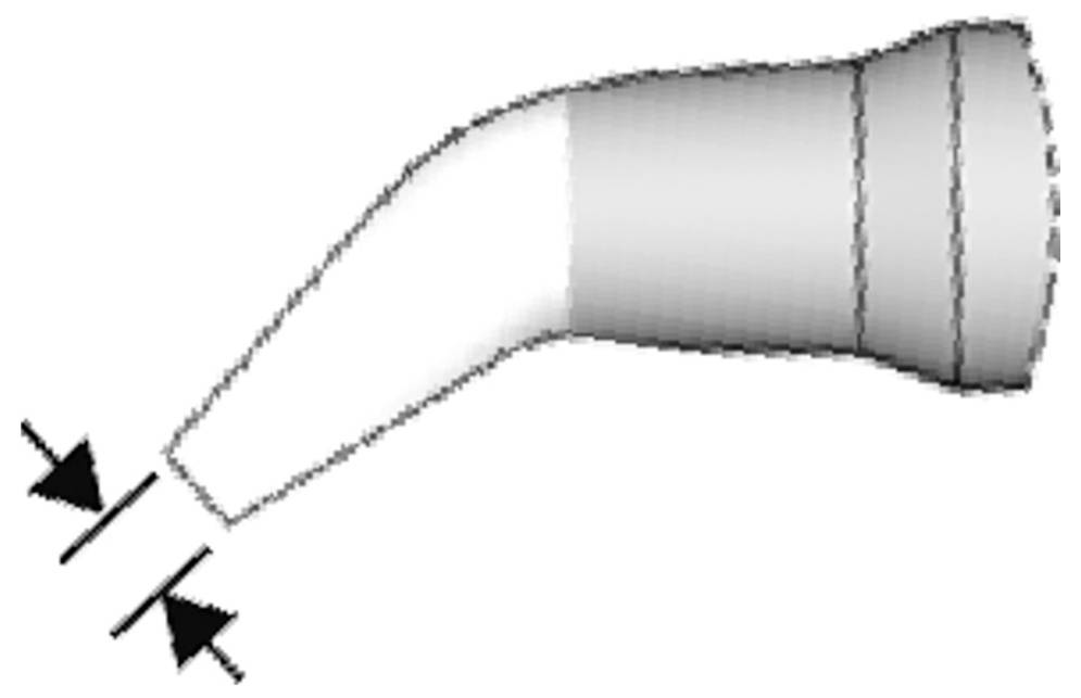 Lötspitze meißelförmig, gebogen, 4,8 x 1,5 mm, C130419