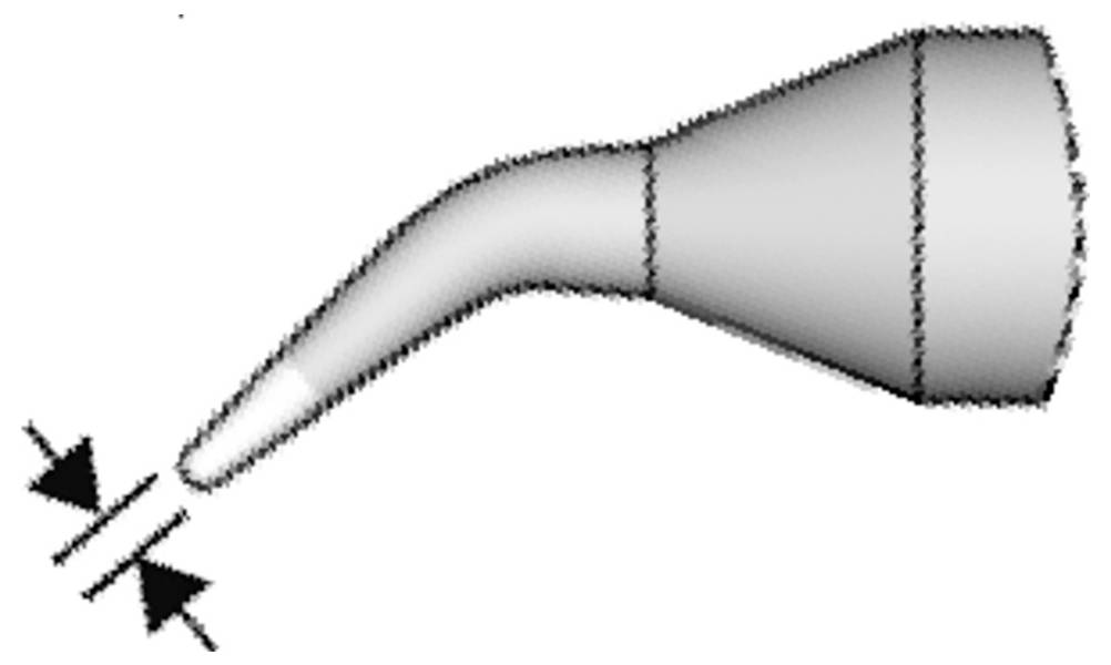 Lötspitze meißelförmig, gebogen, D: 0,4 mm, C250420