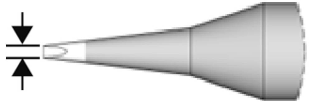 Lötspitze gewinkelt, 2,2 x 1 mm, C245846