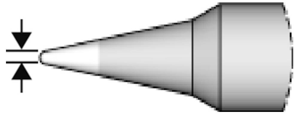 Lötspitze für T210-A / T210-NA, spitz, gerade, C210016