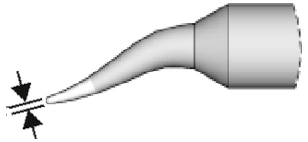 Entlötspitze klingenförmig links, 3,5 x 0,7 mm, C120008