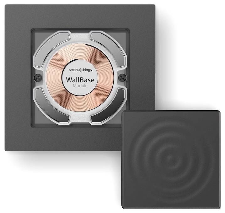 Smart Things Induktions-Ladegerät 15W WallBase 55 Magnetic Wirele WB55 b Ausgänge Induktionslade-Standard Schwarz