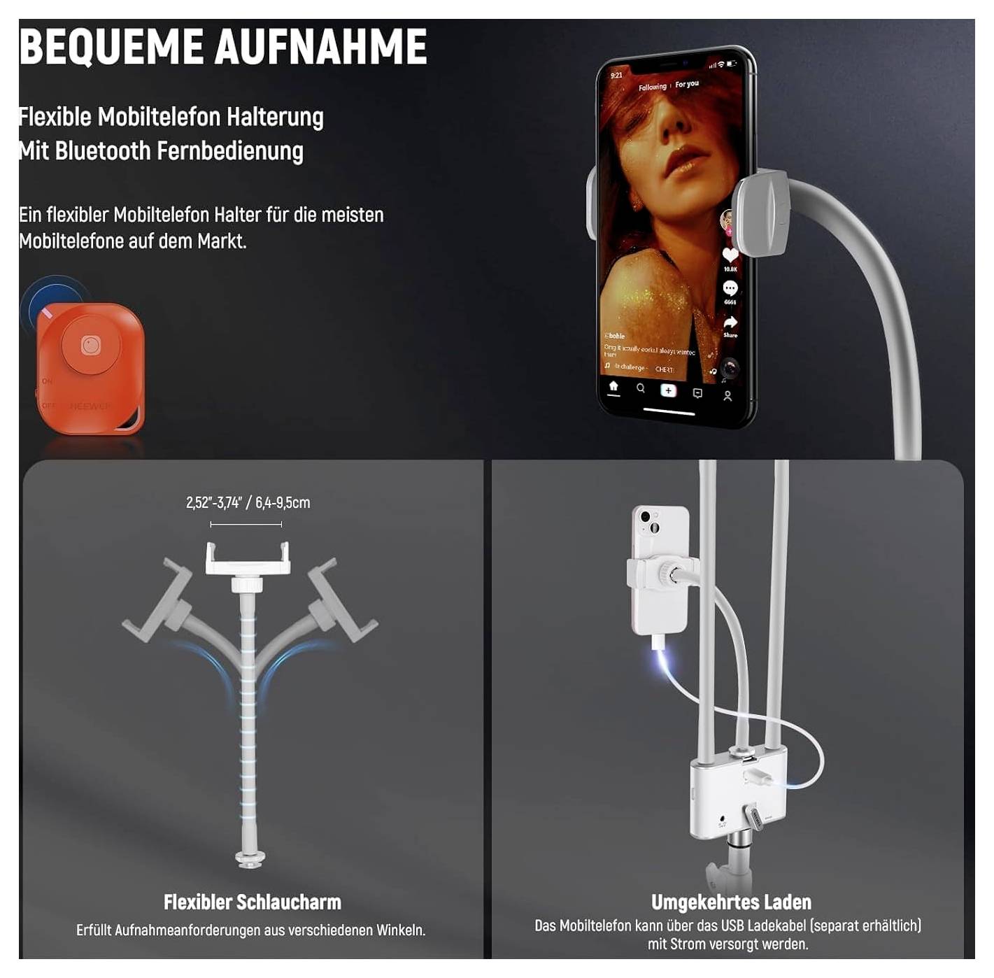 Neewer BH40B LED Videoleuchte Anzahl LEDs=210 Bi-Color