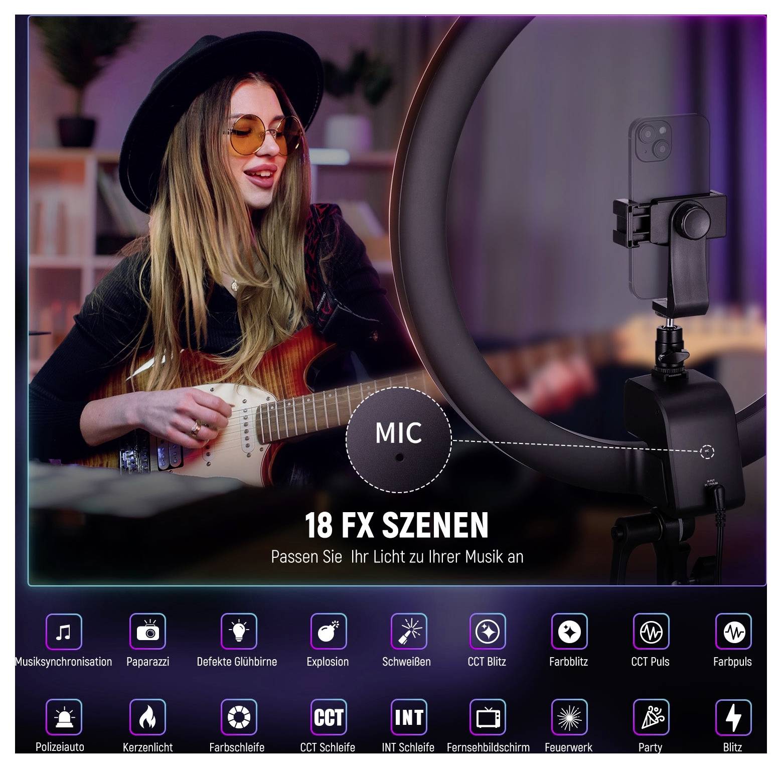 Neewer LED Ringleuchte Anzahl LEDs=864 Bi-Color