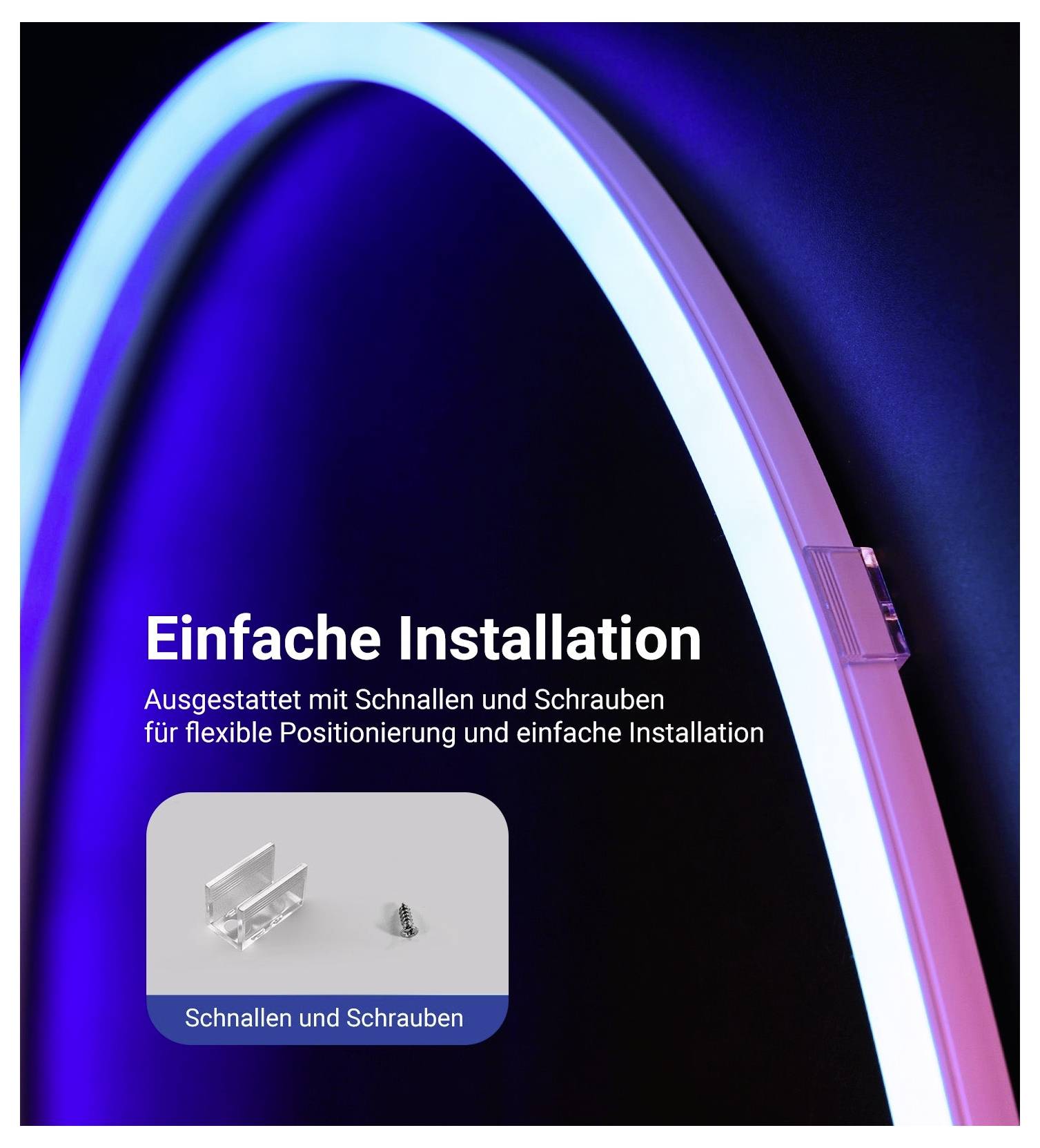 Neewer NS02-5 10107266 LED-Streifen-Basisset EEK: G (A - G) mit Stecker 24 V 5000 mm RGBICW 1 St.