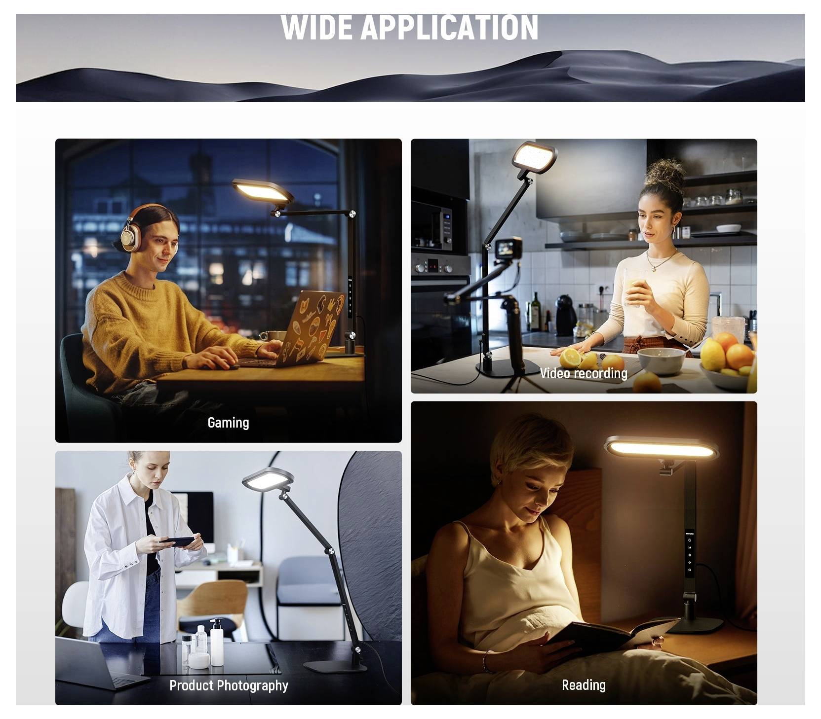 Collage mit dem Titel „VIELSEITIGE ANWENDUNG