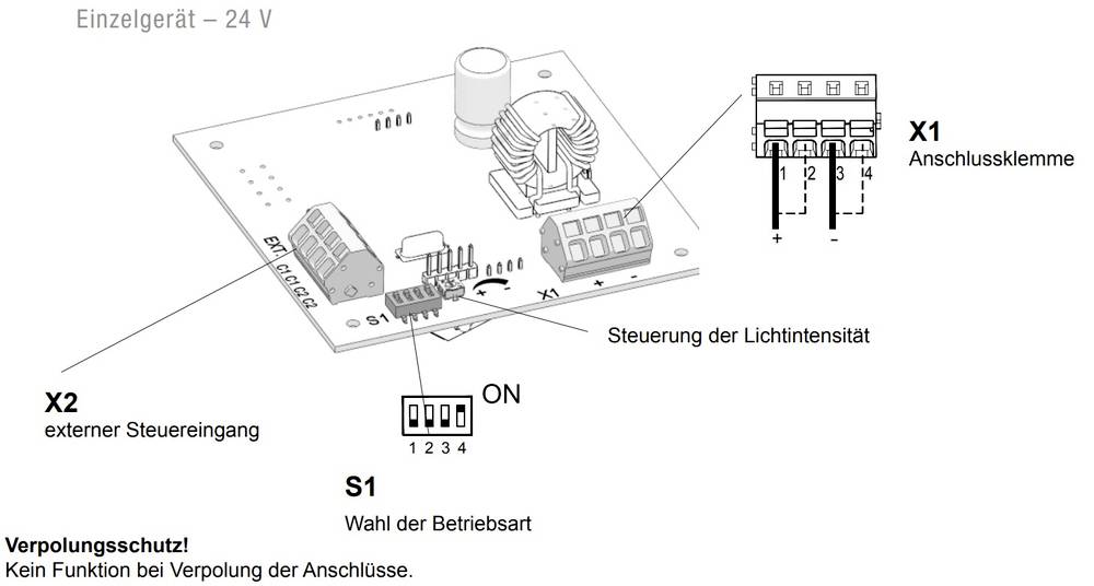 Pfannenberg LED-Leuchte 21108633000 QUADRO LED HI DC YE 1St.