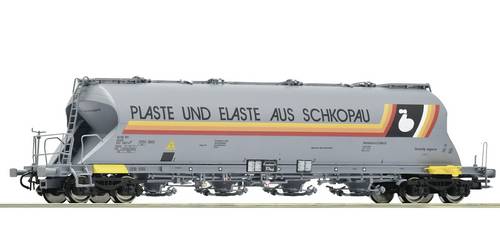 Roco 6600254 Güterwagen DC Vierachsiger Staubsilowagen, Gattung Uacs-y, eingestellt bei den Deutsch