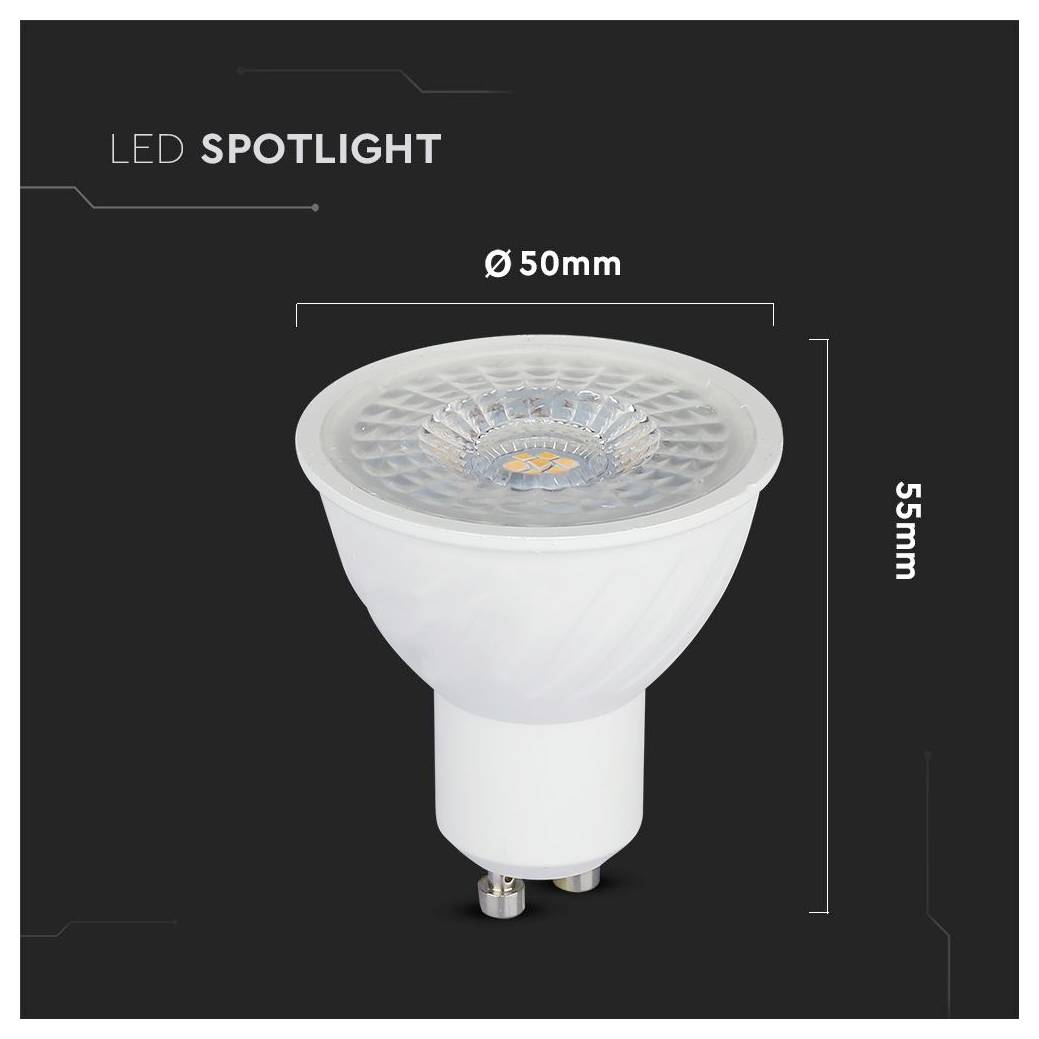 Produktbild einer LED-Spotlicht-Glühbirne mit der Bezeichnung „LED SPOTLIGHT