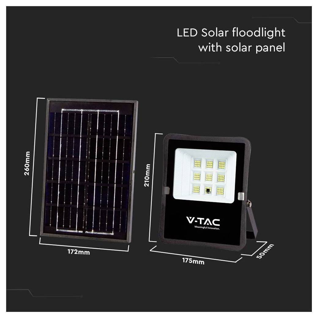 Produktbild eines „LED-Solarstrahlers mit Solarpanel