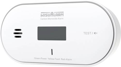 Wisualarm DHI-HY-GC30A-R8 Kohlenmonoxid-Melder vernetzbar, inkl. 10 Jahres-Batterie batteriebetrieb