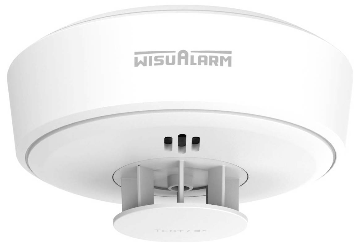 Wisualarm DHI-HY-HT10A-R8 Funk-Hitzemelder vernetzbar, inkl. 10 Jahres-Batterie batteriebetrieben (Ø x H) 93.8mm x 46.9mm