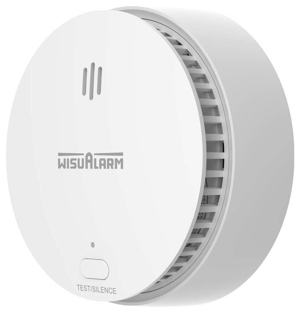 Wisualarm DHI-HY-SA30A-R8 Funk-Rauchwarnmelder vernetzbar, inkl. 10 Jahres-Batterie batteriebetrieben (Ø x H) 98mm x 41mm