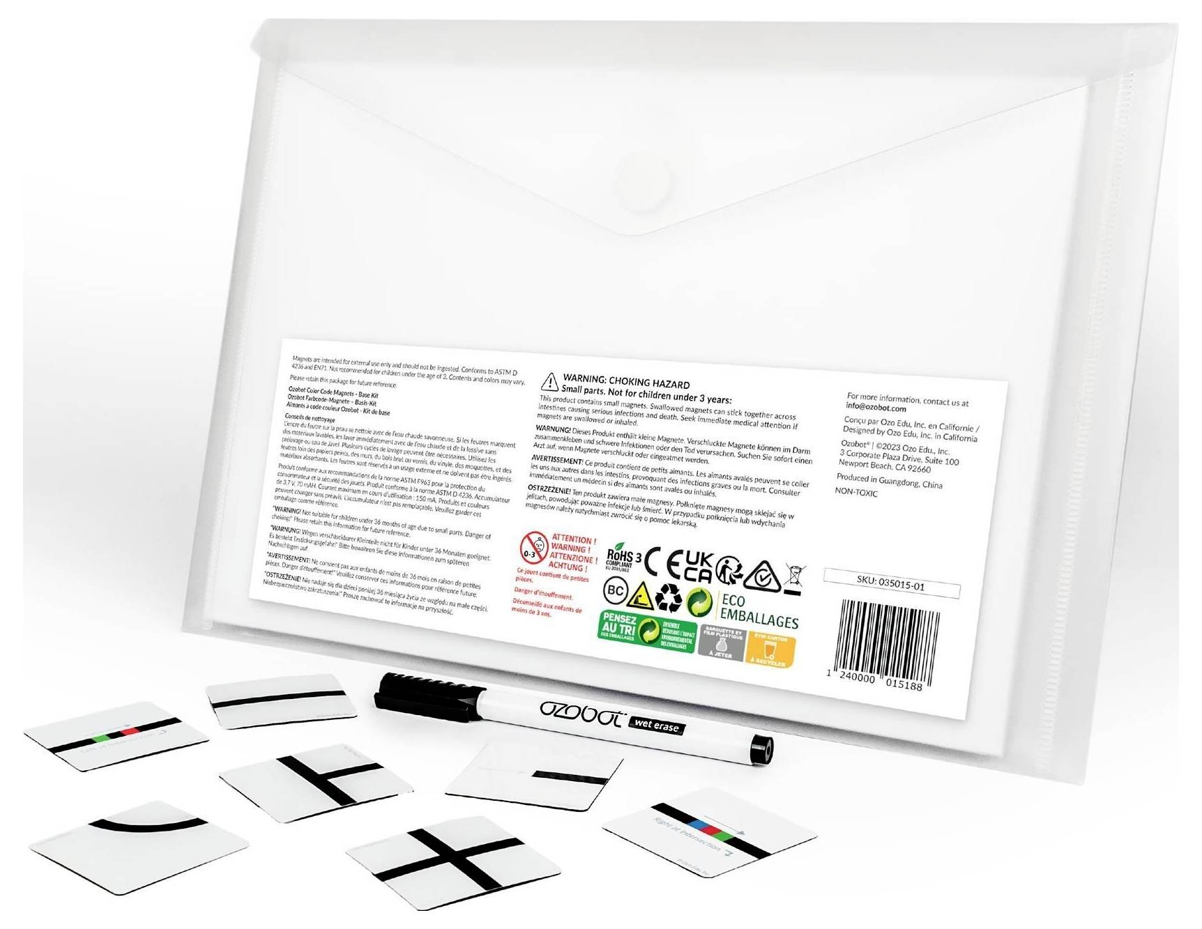 Ozobot Lernmatte Farbcode Folder